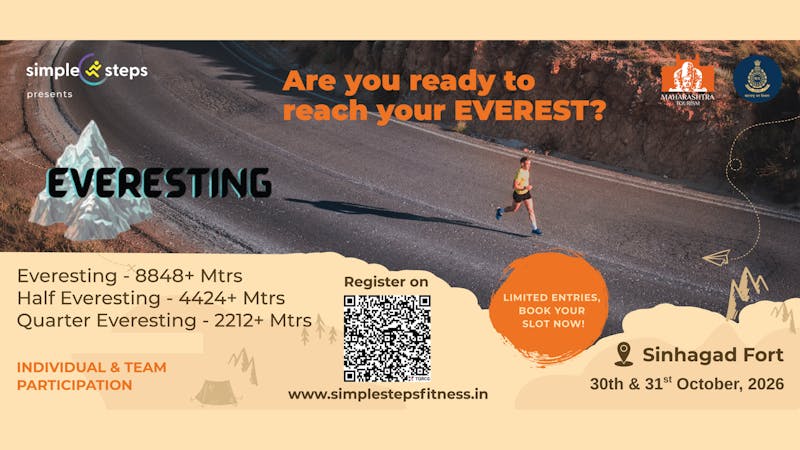 Everesting Edition 3 at Sinhagad Fort 2026