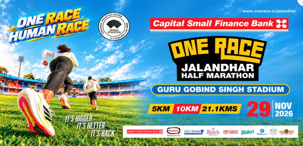 Capital Small Finance Bank ONE RACE Jalandhar Half Marathon